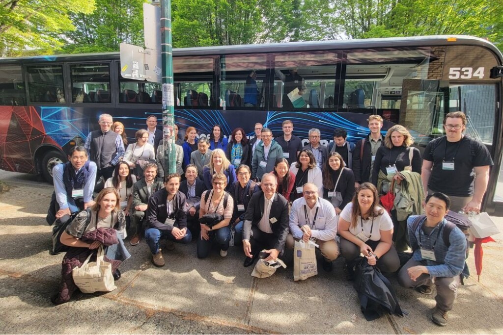 Some of the attendees who participated in the BC cleantech bus tour.