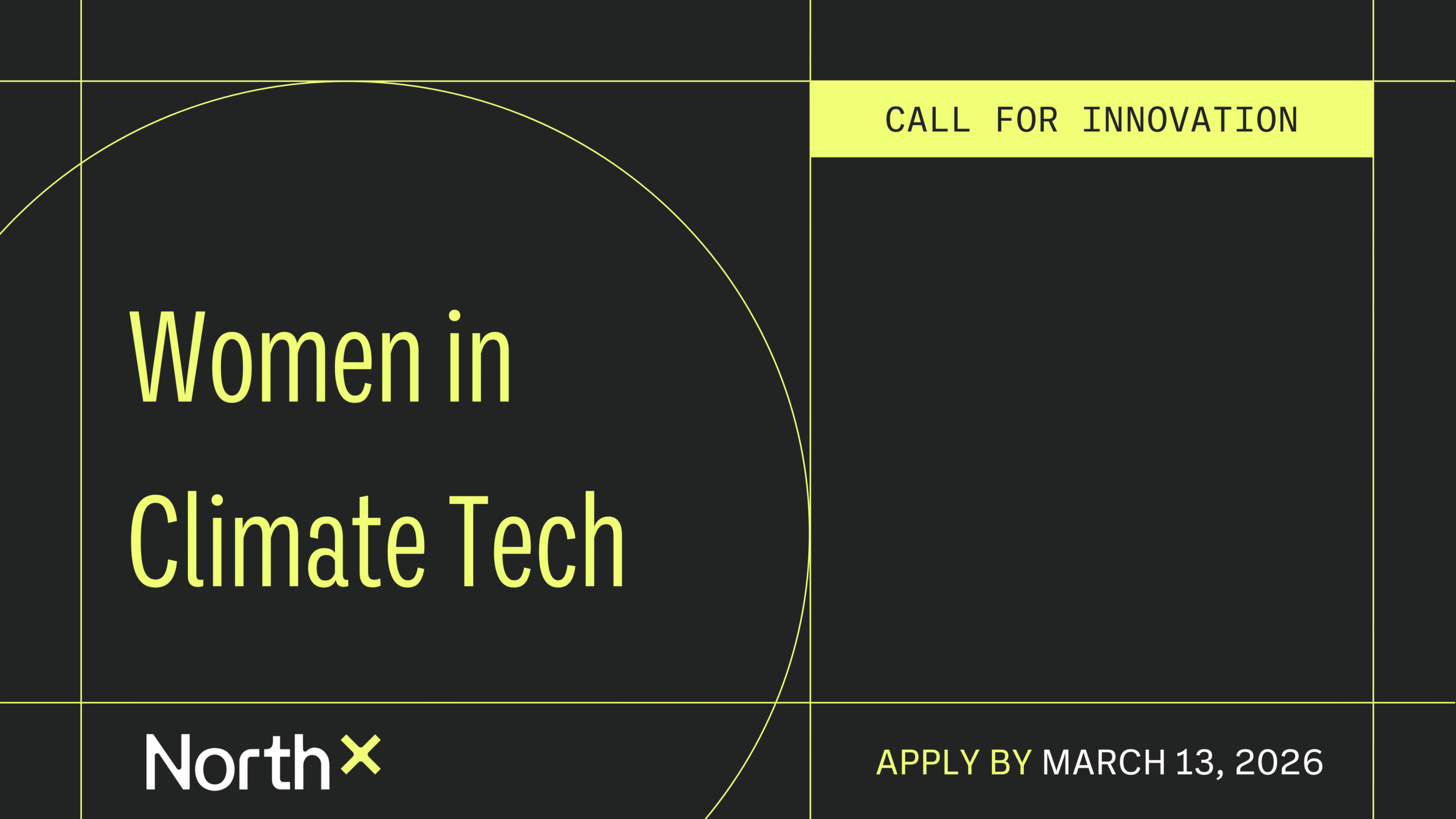 2026 Call for Innovation: Women in Climate Tech | NorthX